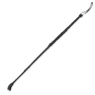 1 Black Real Genuine Leather 30 Inch Riding Crop Whip Horse Training / Riding